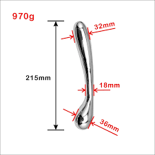 Double Ended Stainless Steel G Spot Prostate Wand Massage Stick Pure Metal  Penis P-Spot Stimulator Anal Plug Dildo Sex Toy