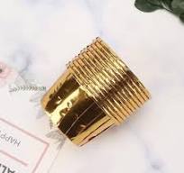 Gold Cupcake Cups, 3.5 Oz 50pcs Disposable Foil Muffin Liners, Gold Cupcake  Baking Cups, Ramekin Aluminum Cupcake Tip Pan Ramekin Holders, Little ...