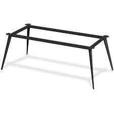 Lorell Rectangular Conference 4 Leg Table Base Walmart Com In 2020 Table Base Furniture Metal Table Base