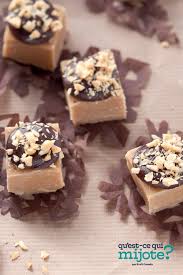 Bouchees De Fudge Au Beurre D Arachide Et Au Chocolat Qu Est Ce Qui Mijote De Kraft Recipe In 2020 Chocolate Fudge Bites Fudge Recipes Kraft Recipes
