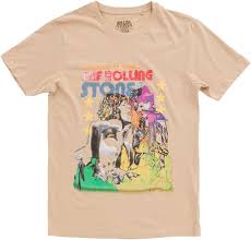 The Rolling Stones Mick Keith Watercolour Stars Natural T Shirt - Product from Amazon.com