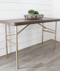 How To Makeover A Plastic Folding Table Idea Diy In 2020 Table Makeover Folding Table Wood Folding Table