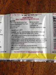 Fleischmann S Pizza Crust Yeast Instructions No Rising Necessary Pizza Crust Pizza Yeast Pizza Snacks