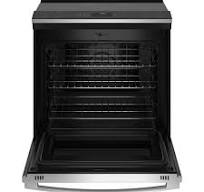 GE Profile 2-Piece Kitchen Package with 1.7 Cu. Ft. Convection  Over-the-Range Microwave Oven and 5.3 Cu. Ft. Electric Range in Stainless  Steel