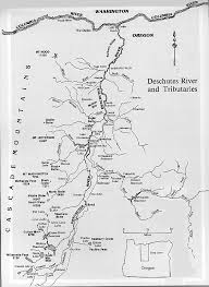 Deschutes River And Tributaries Map Washington River The