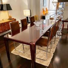 49 wide x 49 deep x 29.5 inches high; Mid Century Dining Table 1960s
