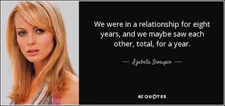 Born in the northern polish town of bialystok, izabella scorupco moved to sweden with her mother as a young child. Izabella Scorupco Quote We Were In A Relationship For Eight Years And We