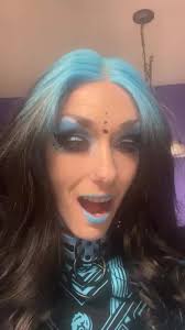 Went to the Castle Ybor so I had to bust out the Cybergoth style :)  bodysuit by Neo4ic