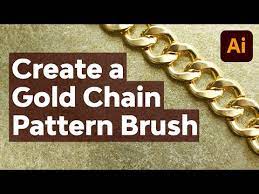 By drawing in reflections, you can express this quality of the metal. How To Create A Gold Chain Pattern Brush With Illustrator