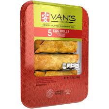 Egg roll wrappers egg wash (one egg and 2 tbls milk mixed well) something to put in them (see link above) corn starch large platter. Van S Kitchen Chicken Egg Rolls 13 5 Oz Tray Walmart Com Walmart Com