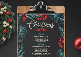 Hosting a dinner party can be overwhelming. Christmas Dinner Party Menu By Barcelonadesignshop On Envato Elements