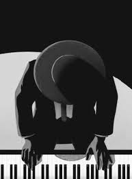 Abstract Black And White Music Wallpaper Pin By Carla Margolis On Round Boutmidnight Jazz Colors Abstract Graphic Design Music Art