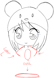 How To Draw A Chibi Girl With Cute Mouse Hat Easy Step By Step Drawing  Tutorial - How To Draw Step By Step Drawing Tutorials