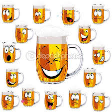 Peinture Verre De Biere Drole Beer Cartoon Hand Painted Wine Glasses Beer