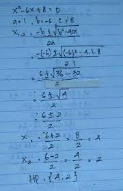 We did not find results for: Selesaikan Persamaan Kuadrat Berikut Dengan Rumus Abc X2 6x 8 0 Brainly Co Id