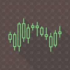 Stock Forex Chart Icon Stock Vector Image