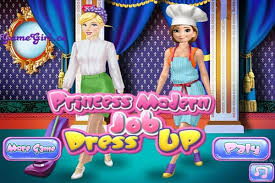 princess modern job dress up make up