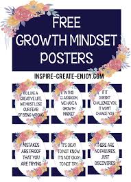Free Printable Growth Mindset Posters For Your Classroom Loving The Floral And Navy Set Up Growth Mindset Posters Growth Mindset School Leadership