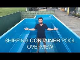 Shipping Container Pools Are Above Ground Pools Built From Shipping Containers With A Fiberglass Pool Insert Diy Schwimmbad Oberirdische Pools Schwimmbaddecks