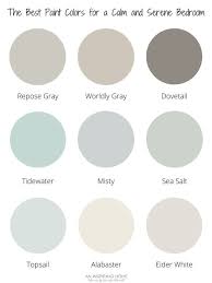 Paint Colors For A Calm And Serene Bedroom