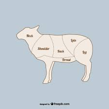 Sheep meat and milk were one of the earliest staple proteins consumed by human civilization after the transition from hunting and gathering to agriculture.23 sheep meat prepared for food is known as in these countries in particular, dishes comprising alternative cuts and offal may be popular or traditional. Download Vector Lamb Cuts Chart Vectorpicker
