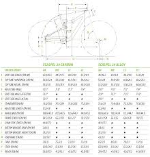 42 Correct Cannondale Scalpel Size Chart