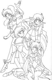 Sailor saturn beautiful coloring pages for kids #he7 : Sailor Moon Coloring Book Serial Scans