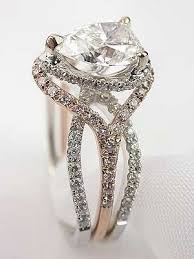 Beautiful Pear Shaped Diamond With Tri Braid Band Wife Husband God Innertwined Not Easily Broken Engagement Rings Beautiful Jewelry Diamond