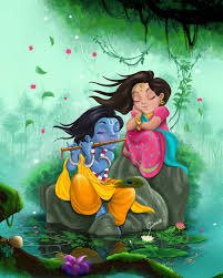 Artstation Radha Krishna 1 Santh Thapa Krishna Radha Painting Krishna Drawing Radhe Krishna Wallpapers