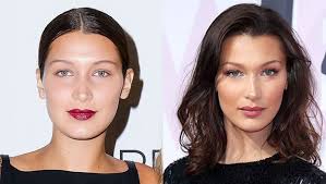 Clear cat eyes are a sight to behold. Bella Hadid Fires Back At Rumors She Had A Nose Job Fillers See Before After Pics Nose Fillers Nose Job Plastic Surgery Photos