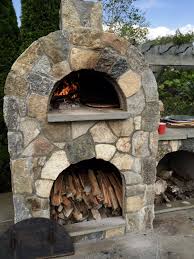 Amerigo Outdoor Pizza Oven With Natural Stone Veneer In 2020 Outdoor Kitchen Design Brick Oven Outdoor Outdoor Kitchen Design Layout