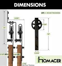 A sliding barn door is a unique, stylish way to and add privacy. Double Track Z Shape Bypass Sliding Barn Door Hardware Kit Spoke Whe Homacer