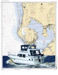 Custom Passage Art And Chart Art Featuring Your Boat And A