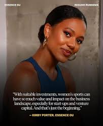 Women's sports 🤝🏽 tech. Watch what happens next 👀. @essencegu_ 🤎