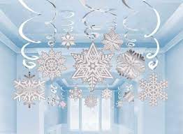 From simple paper snowflakes that kids can create themselves to elaborate decorations, these snowflake ideas are all a bit different—master them all this holiday season. 60 Pack Winter Wonderland Snowflake Hanging Swirls Value Bundle Decorations For Frozen Themed Parties Supplies White Silver Home Decor Home Kitchen Rayvoltbike Com