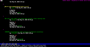 Built in color support with horizontal scrolling. Raspberry Forum In Lynx Text Based Browser Raspberry Pi Forums