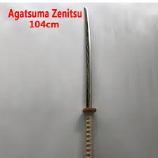 Maybe you would like to learn more about one of these? Japan Anime Cosplay 1 1 Kimetsu No Yaiba Sword Weapon Demon Slayer Agatsuma Zenitsu Sword Anime Ninja Knife Pu Toy 104cm Toy Swords Aliexpress