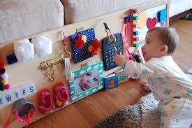 Would Love To Make An Activity Board Like This Fro The Babies At Work Infant Activities Toddler Activities Baby Play