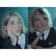 Maybe you would like to learn more about one of these? Gwen Stacy From Spiderman Into The Spider Verse Cosplay Vs Character Self Cosplay