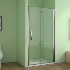 Bad Kuche Duschabtrennung Duschwand Nischentur Dusche Schwingtur Falttur Echtglas 110cm Hp Heimwerker Elin Pens Ac Id