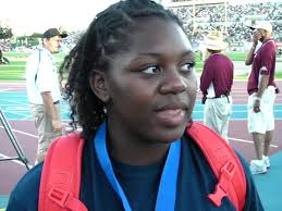 Jasmine Burrell Girls Shot Put Champ