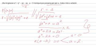Belajar dan berlatihlah dengan semangat demi menuju masa depan yang lebih cerah. Contoh Latihan Soal Soal Sbmptn Matematika Tentang Lingkaran