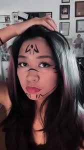 easiest last-minute halloween costume + all u need is eyeliner & a  reference picture! 🎃 #sukuna #jujustukaisen #jjk #halloweencostume #cosplay