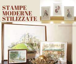 Stampe Moderne Cornici Colorate Dipinti Ad Acquerello Stampe