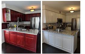 It enhances the kitchen home furnishings's elegance by creating some darkened highlights, specially within the recessed parts.any paint career on everything has the probable to chip over time with hefty have on and tear. Refinishing And Painting Kitchen Cabinets Before And After Pictures