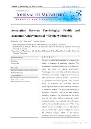 Check spelling or type a new query. Pdf Association Between Psychological Profile And Academic Achievement Of Midwifery Students