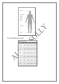 size chart of allen solly