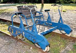 Fahrraddraisinen Sudlich Berlins Erlebnisbahn De Rail Car Bike Training Old Trains