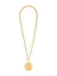 Chanel Pre Owned Cc Medallion Chain Farfetch Chanel Pre Owned Vintage Chanel Chains Jewelry