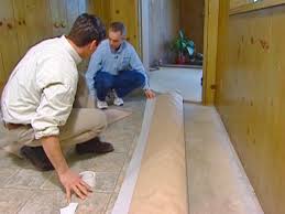 To install each piece, peel the adhesive backing off the plank and stick it to the subfloor. How To Install Vinyl Flooring How Tos Diy